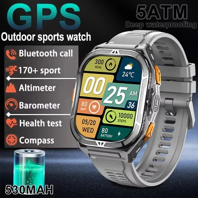 NEW TANK X5 Smartwatch 5ATM Waterproof GPS Dual-Frequency