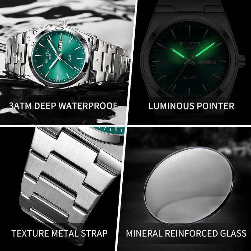 Man Watch Quartz Watch Luxury Waterproof Luminous