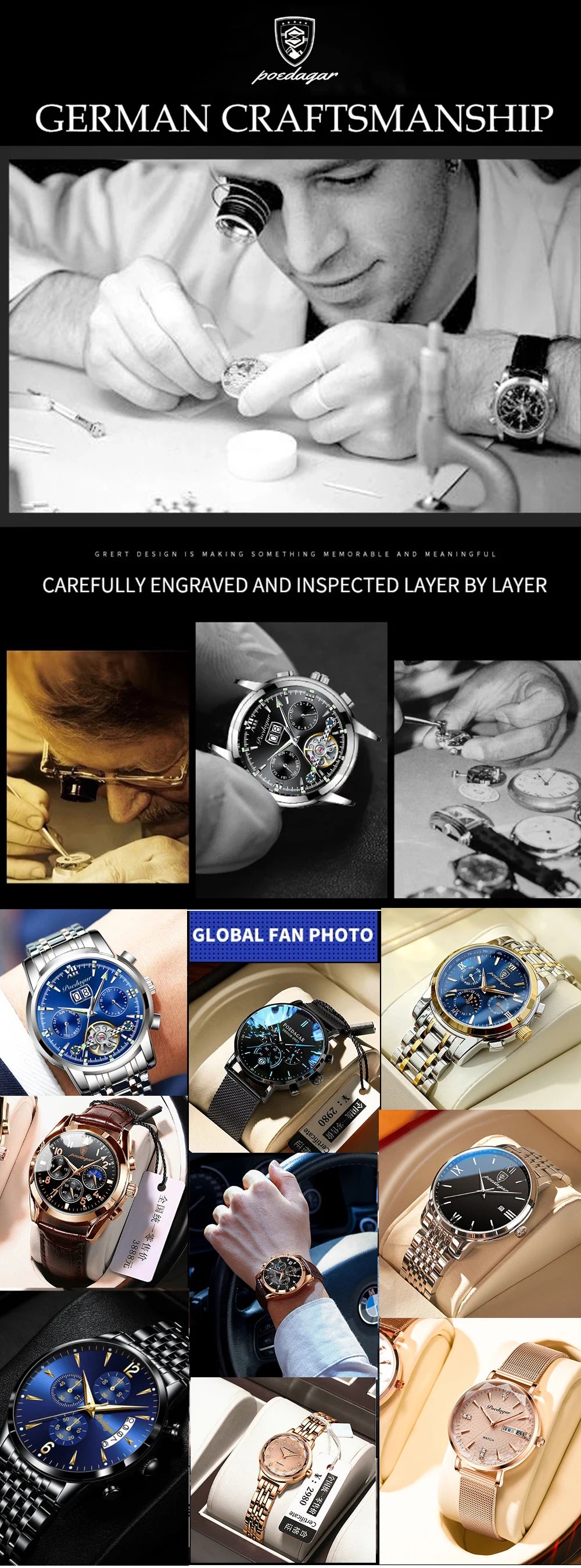 Top Diamond Luxury Watch For Woman High Quality Waterproof