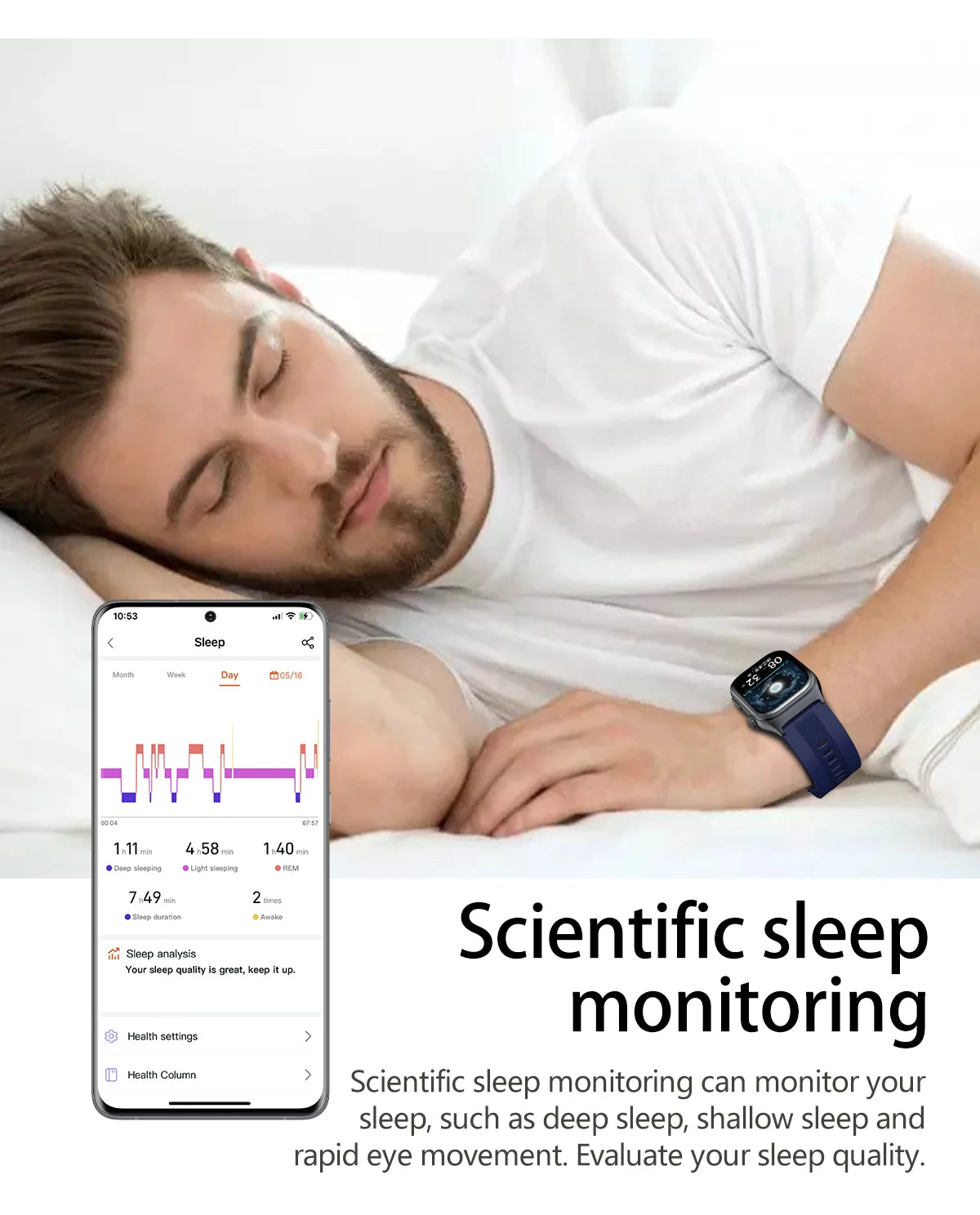 New Airbag Smart Watch Men AI Diagnosis Accurate Blood Pressure