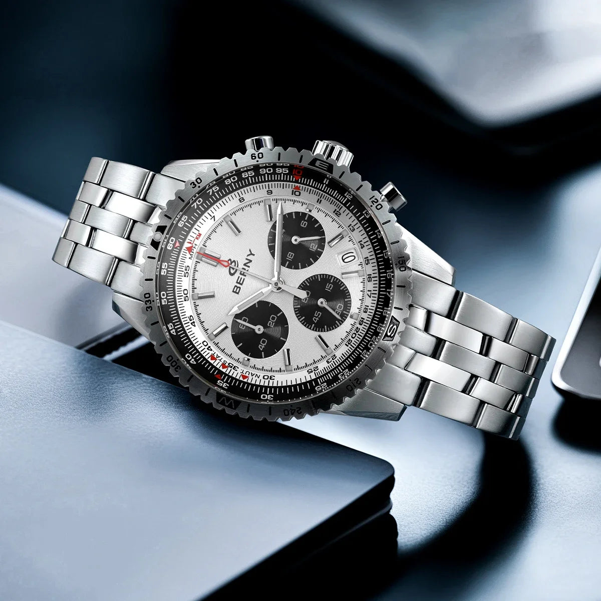Chronograph Watches for Men Aviation Multifunction Quartz