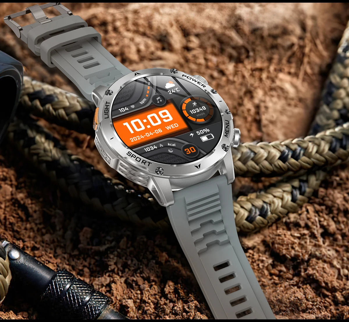 New GPS Outdoor Sports Smart Watch Men AMOLED Screen