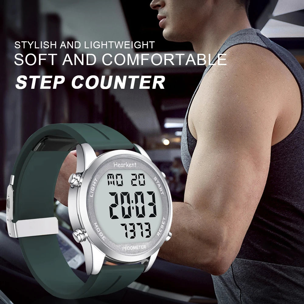 Pedometer Watch Men's Digital Watch No Bluetooth Sport Watches