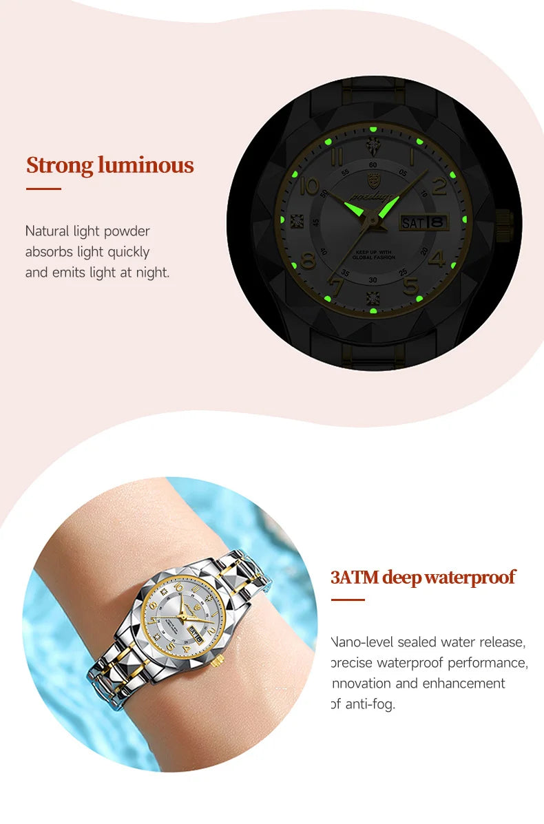Top Fashion Women's Watches Luminous Elegant Ladies Watch