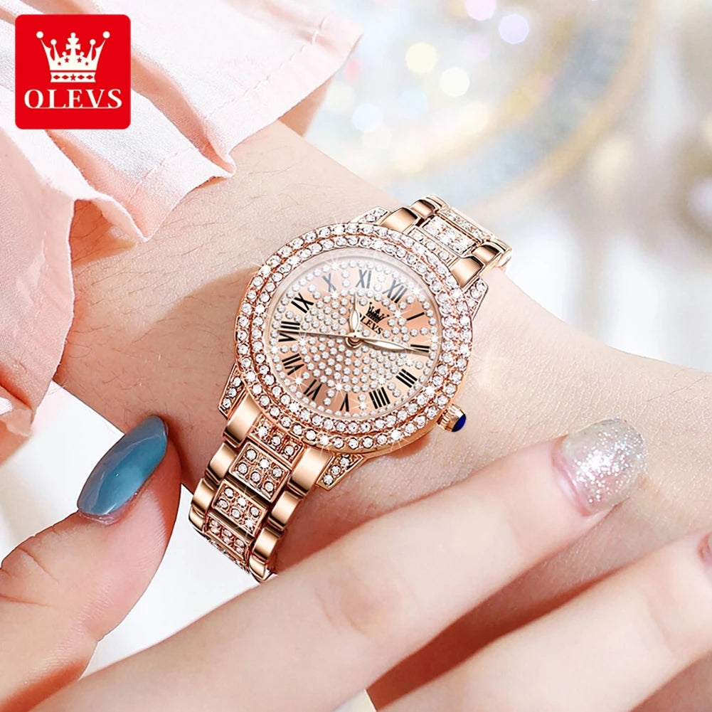 Luxury All Diamond Original Quartz Watch for Women