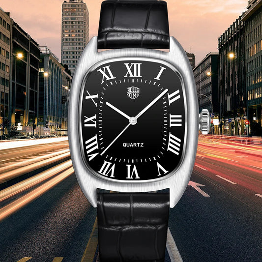 New Men's Watches Top Brand Luxury Oval Quartz Watch