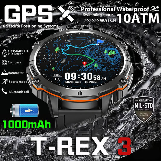 T-Rex 3 Military Grade 1000mAh Battery Smart Watch Sports