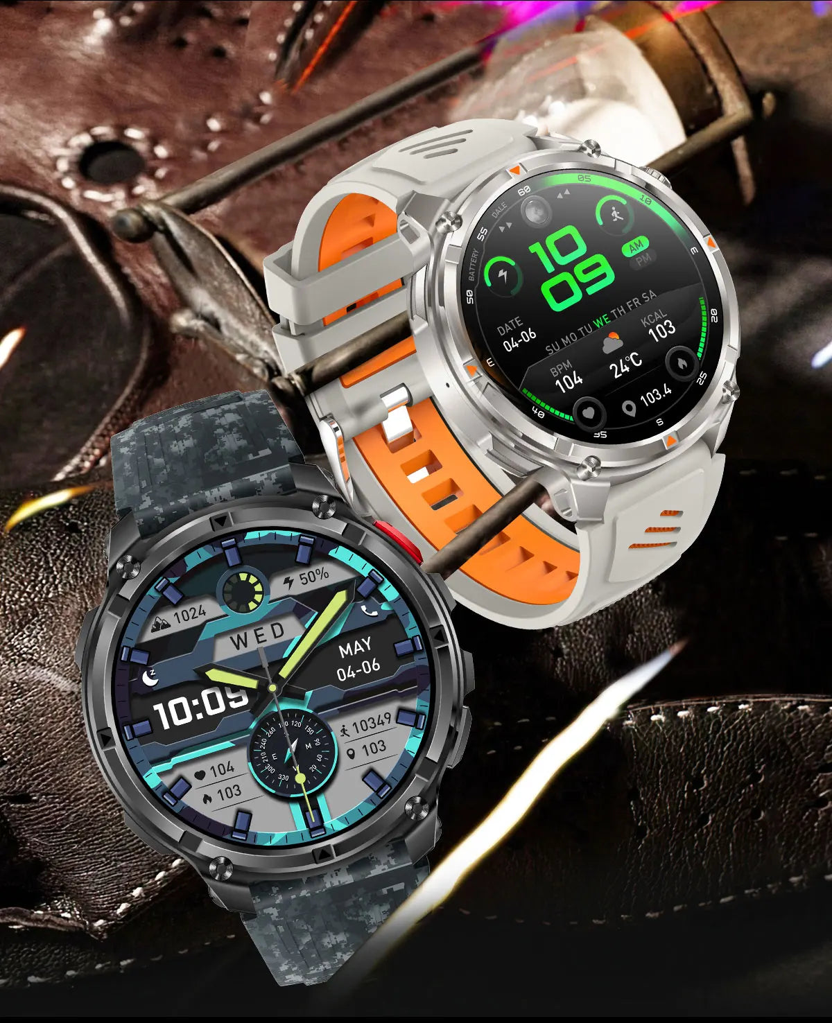 New T-Rex3 Pro 1100mAh Battery Smart Watch GPS Smartwatch