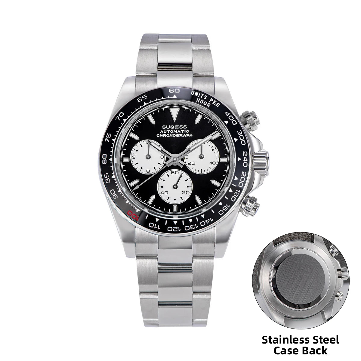 Diving Men Watch Panda Automatic Mechanical Chronograph