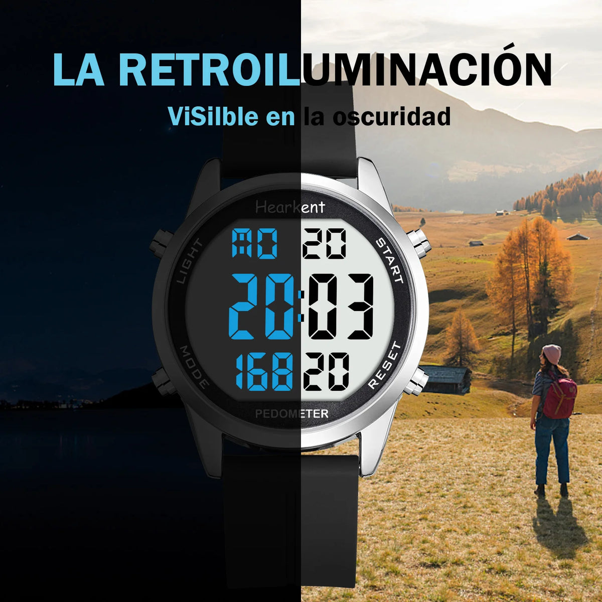 Pedometer Watch Men's Digital Watch No Bluetooth Sport Watches