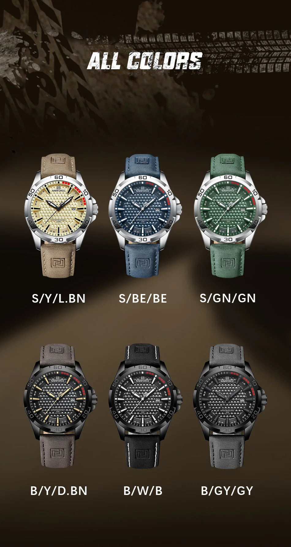 Men Casual Sport Military Quartz Calendar Wrist Watch for Man