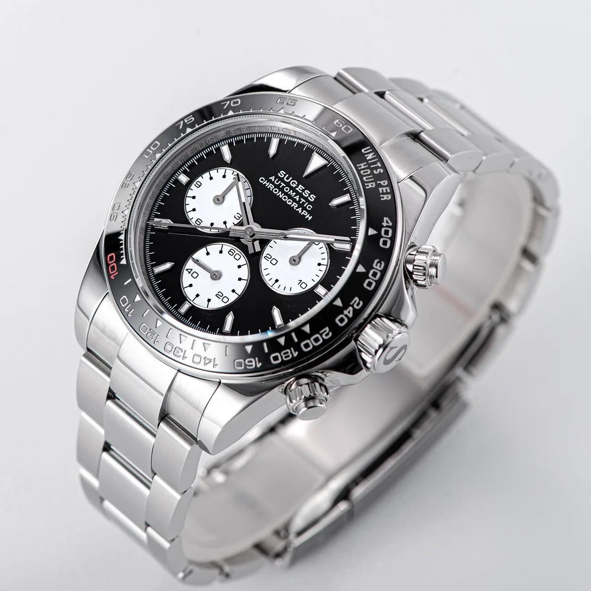 Diving Men Watch Panda Automatic Mechanical Chronograph