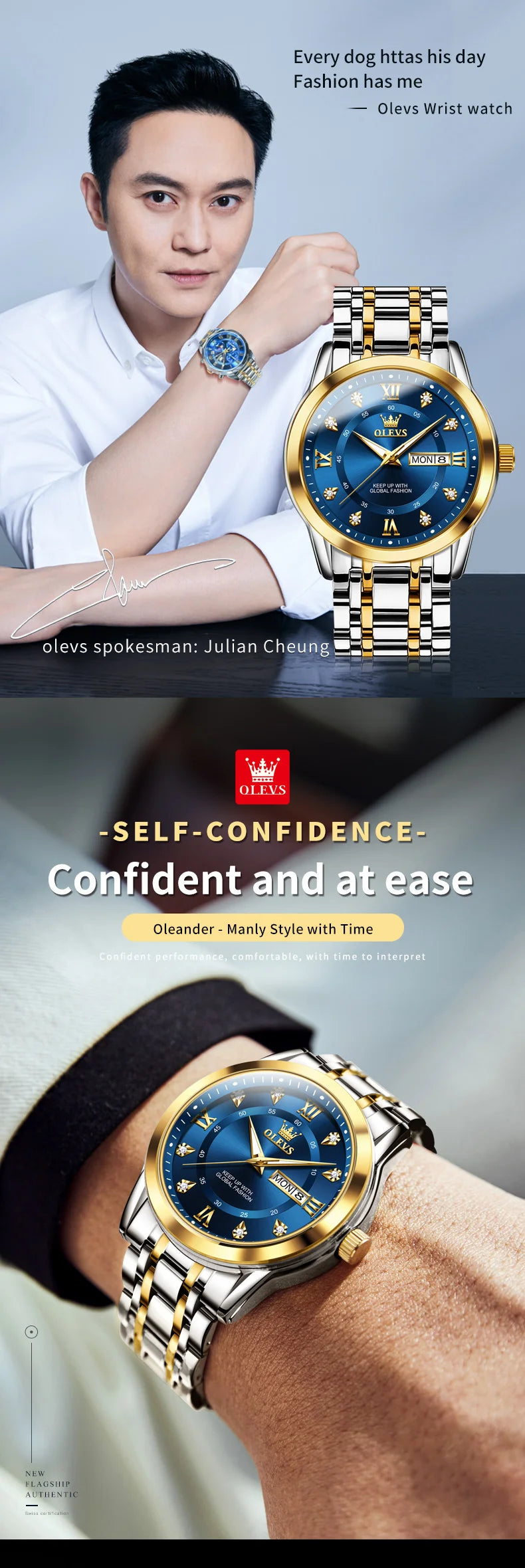 Men's Watch Original Fashion Brand Quartz Waterproof Watch