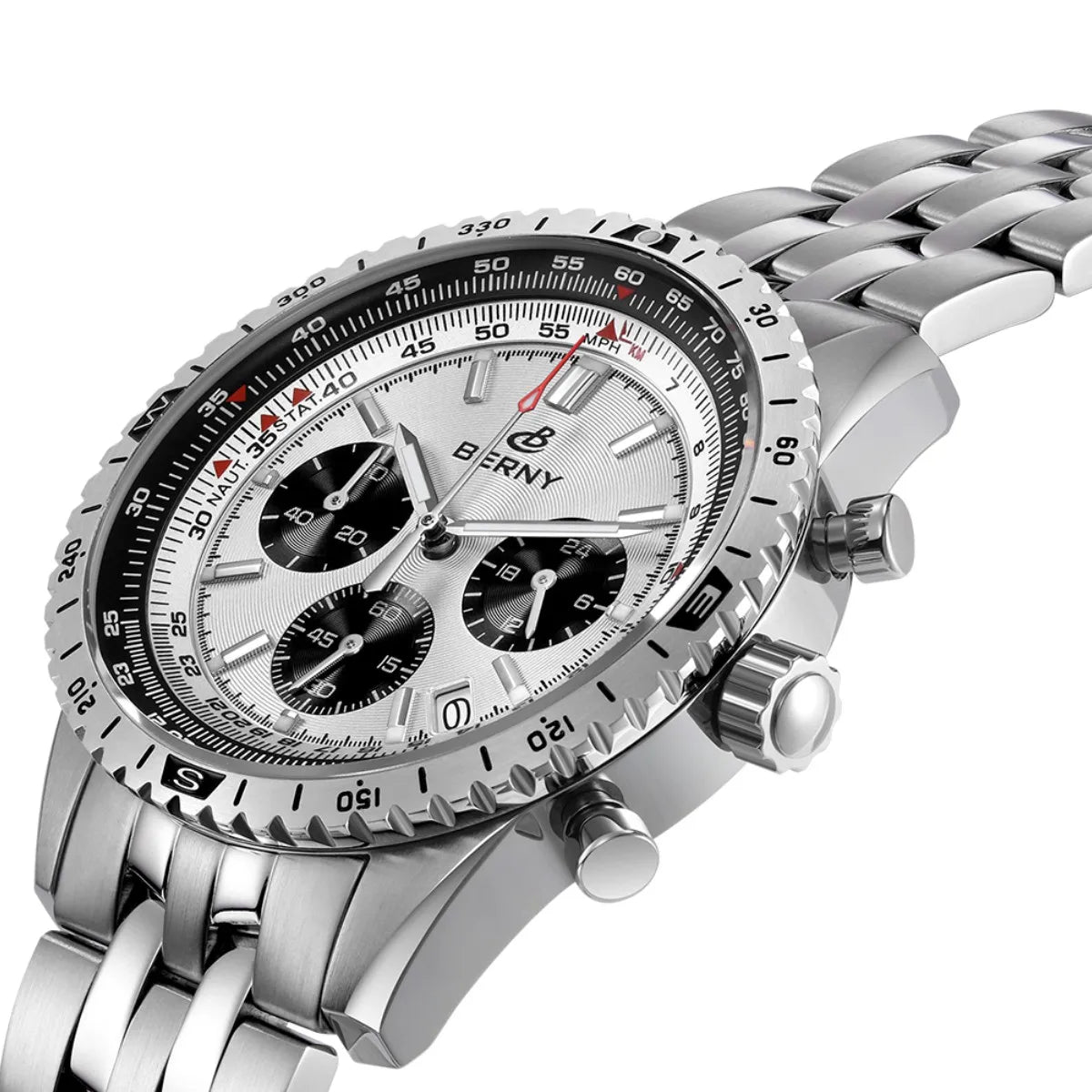 Chronograph Watches for Men Aviation Multifunction Quartz