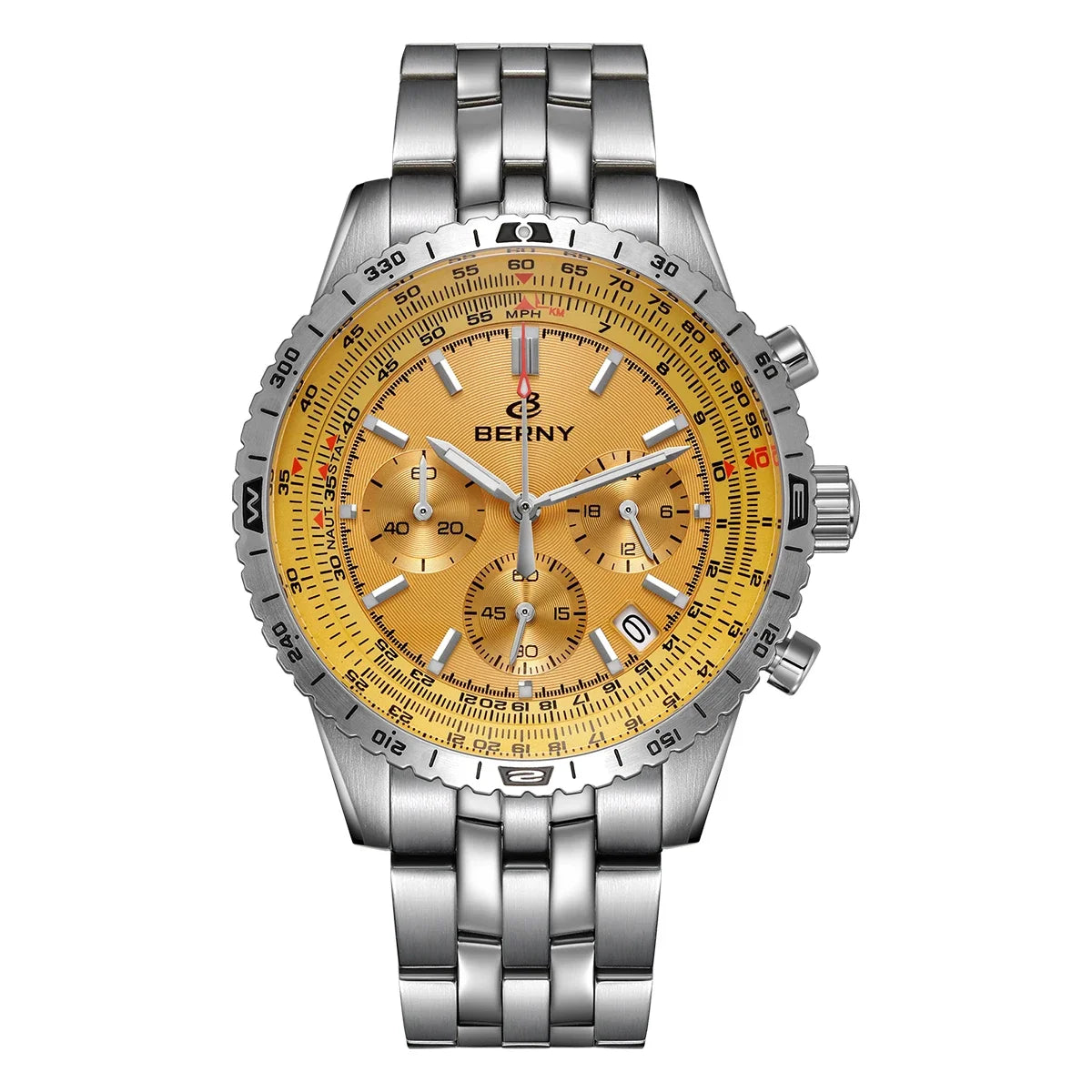 Chronograph Watches for Men Aviation Multifunction Quartz