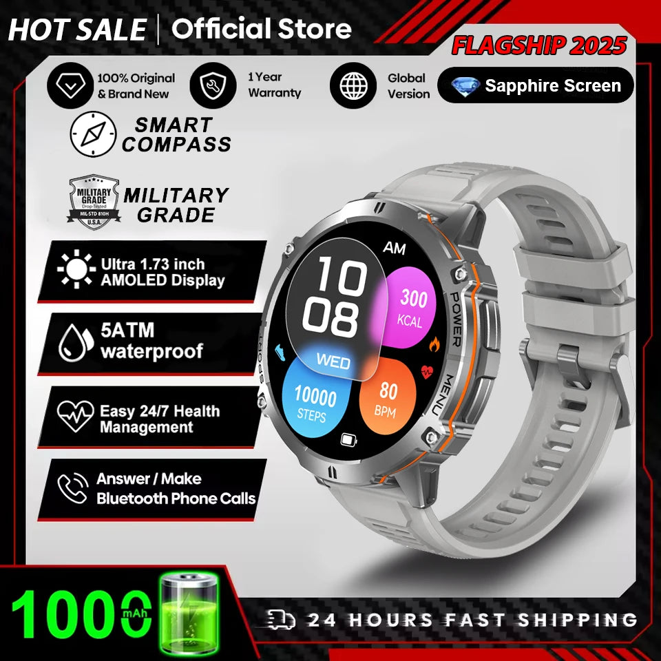 T-Rex 3 Military Grade 1000mAh Battery Smart Watch Sports
