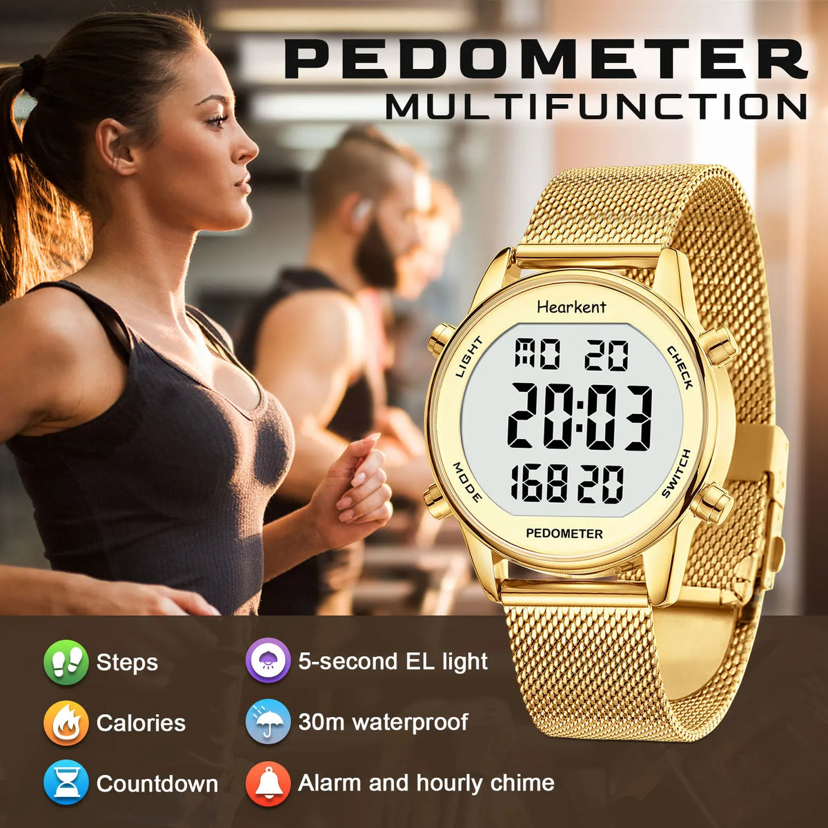 Pedometer Watches Sport Step Counter Women's Watches