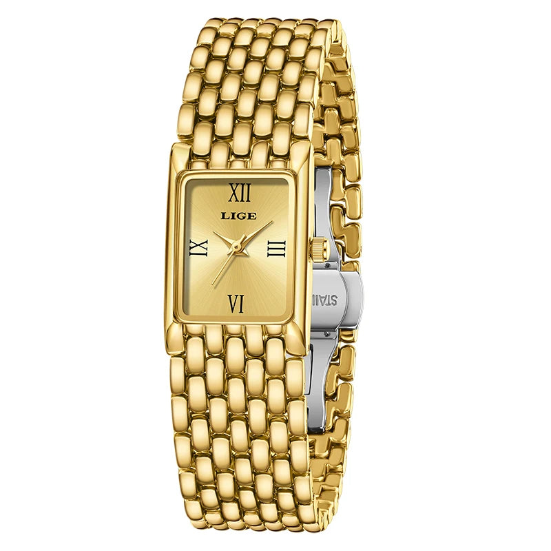 LIGE New Design Ladies Watch Fashion Quartz Wristwatch