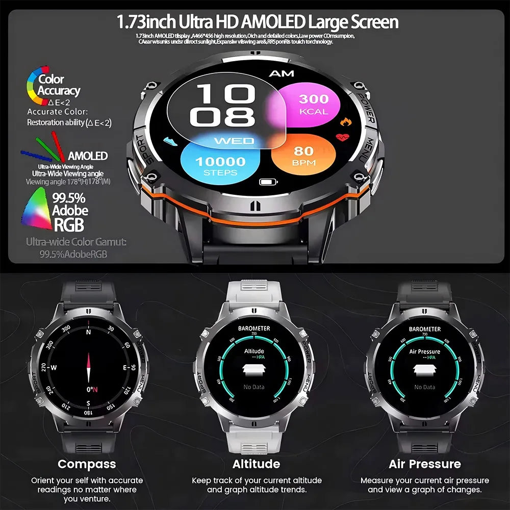 T-Rex 3 Military Grade 1000mAh Battery Smart Watch Sports