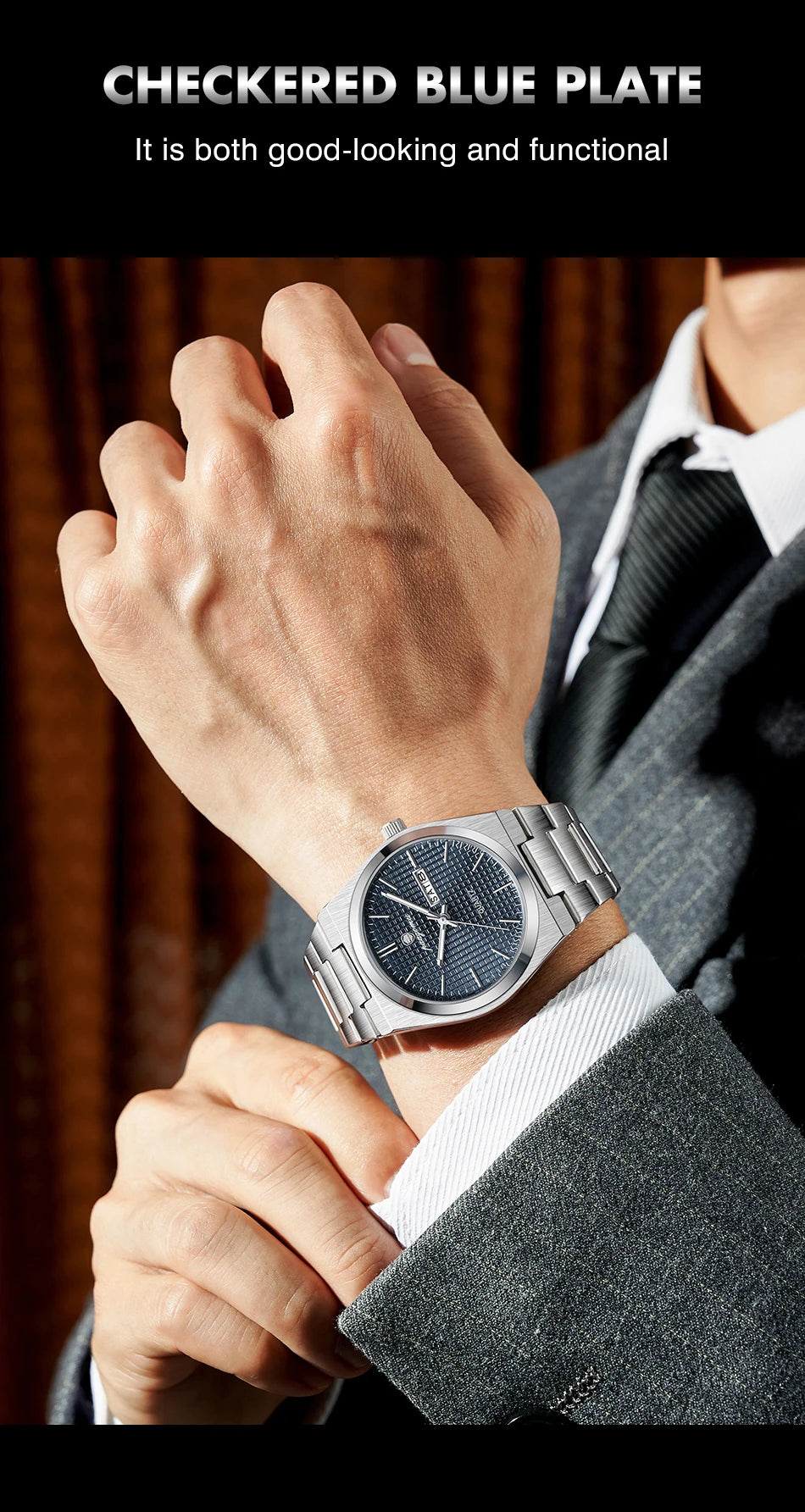 Original Luxury Men Clock Fashion Luminous Waterproof