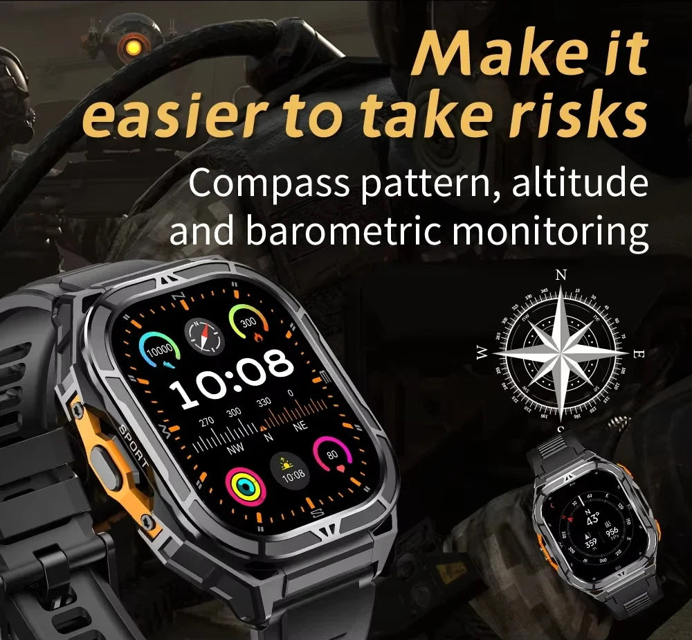 NEW TANK X5 Smartwatch 5ATM Waterproof GPS Dual-Frequency