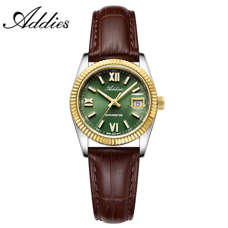 Addies New Ladies Quartz Watch 28mm Sapphire Mirror Watches