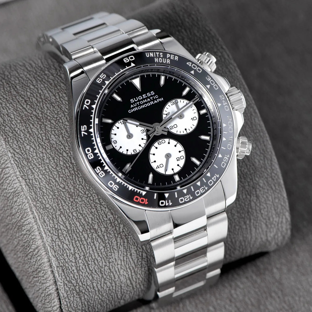 Diving Men Watch Panda Automatic Mechanical Chronograph