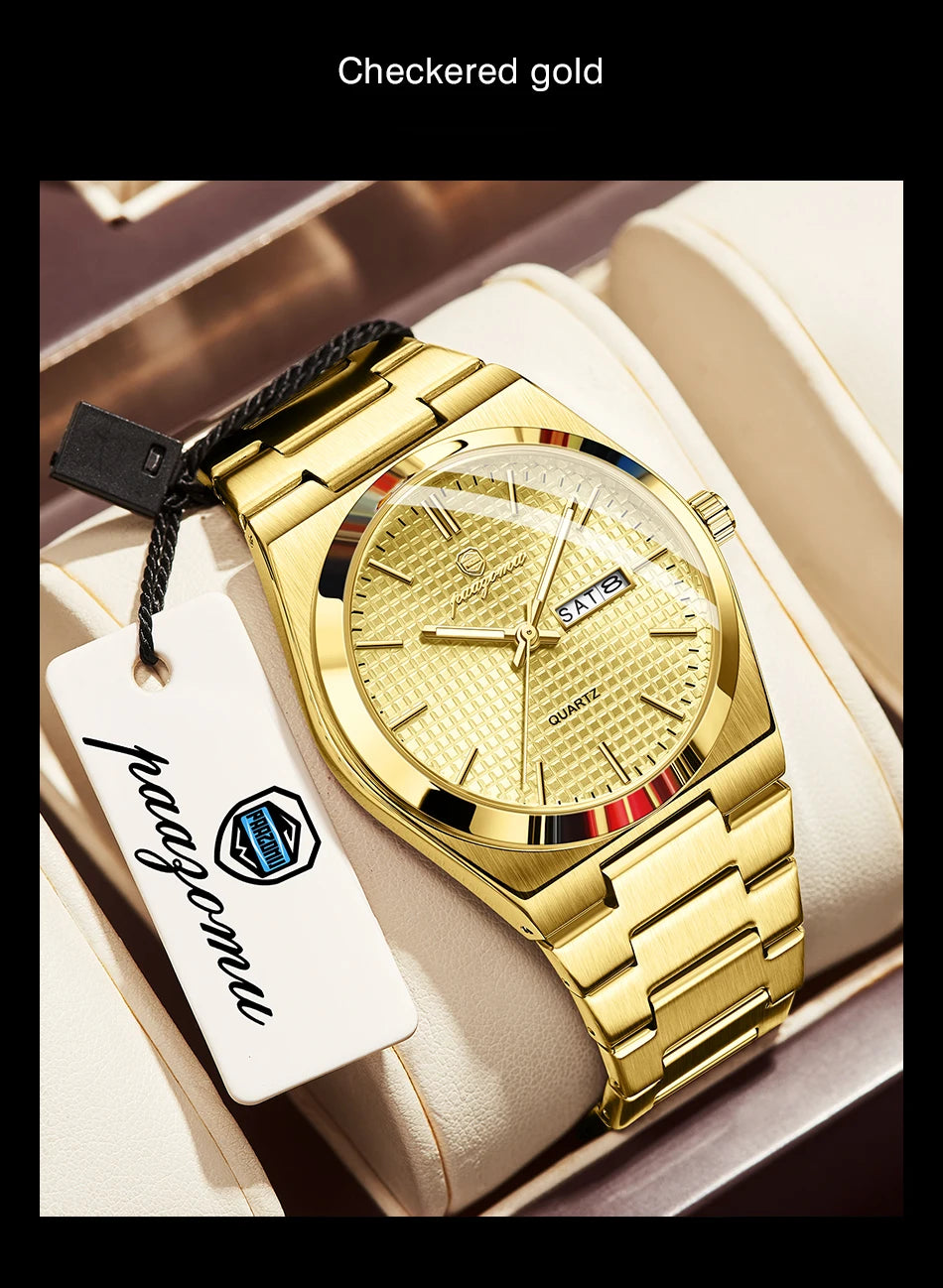Original Luxury Men Clock Fashion Luminous Waterproof