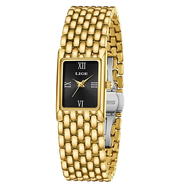 LIGE New Design Ladies Watch Fashion Quartz Wristwatch