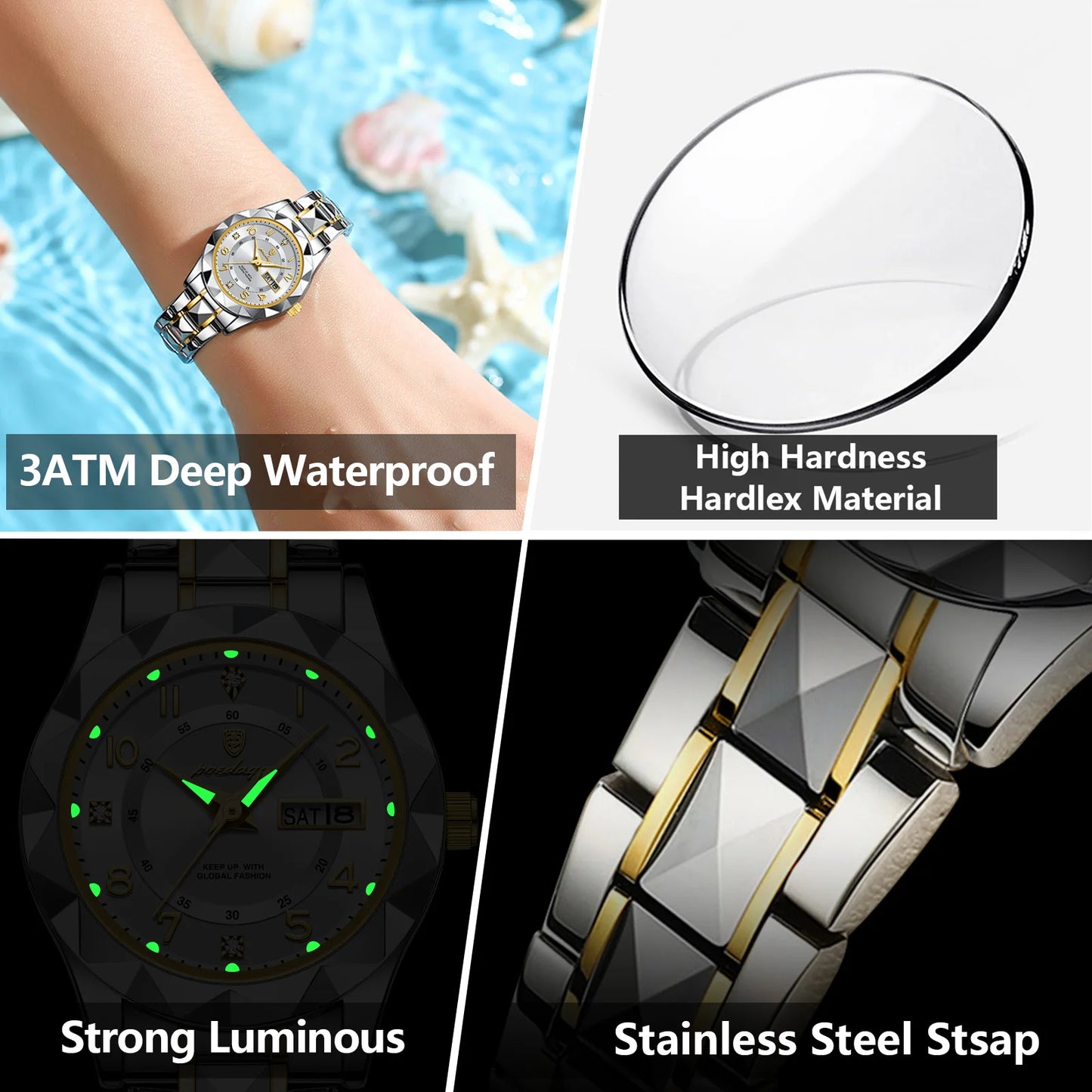 Top Fashion Women's Watches Luminous Elegant Ladies Watch