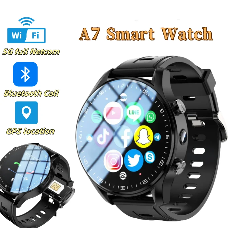 SIM Dual camera Smartwatch A7128G 4G smartwatch for men