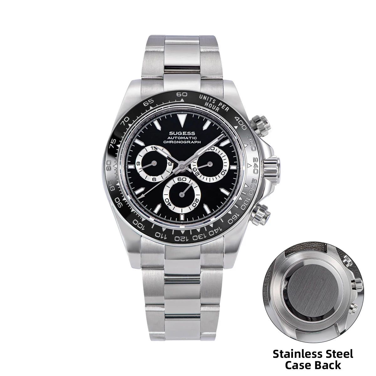 Diving Men Watch Panda Automatic Mechanical Chronograph