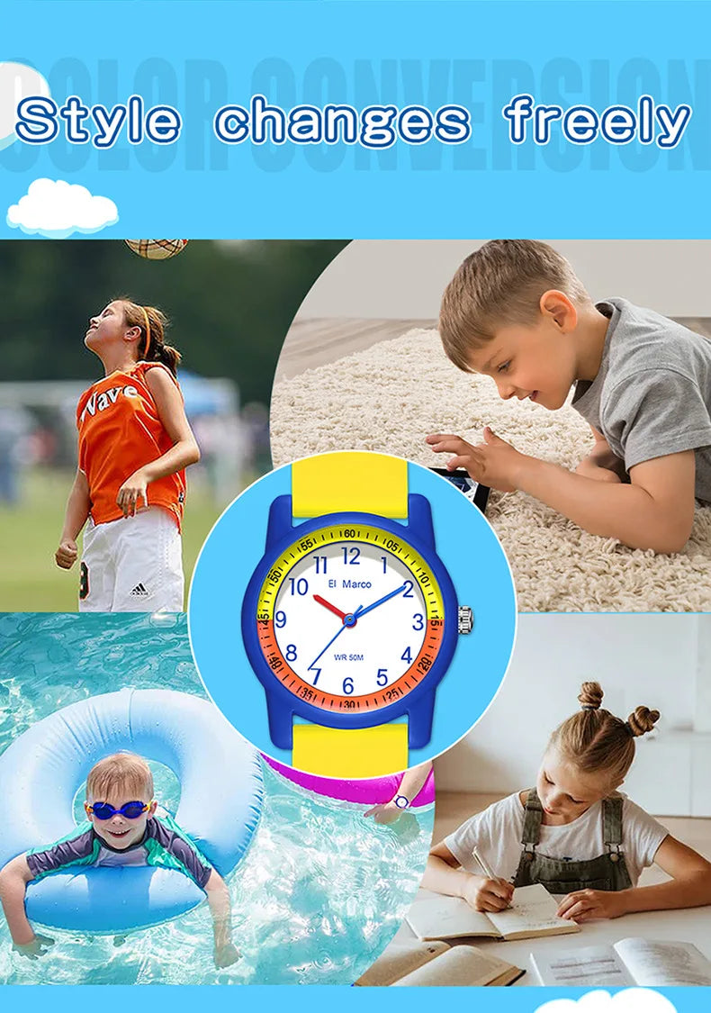 El Marco 6701 Children's Watch Waterproof and Drop proof
