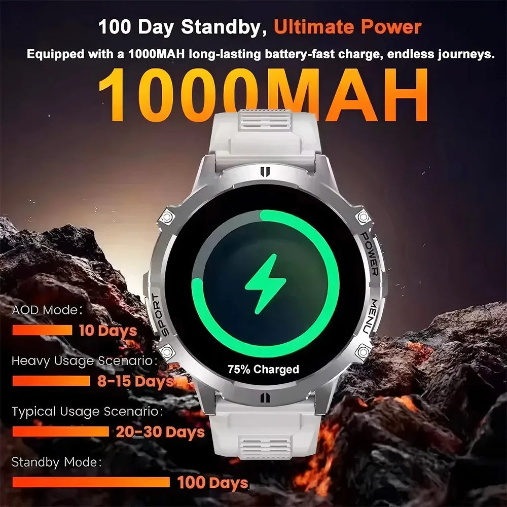 T-Rex 3 Military Grade 1000mAh Battery Smart Watch Sports