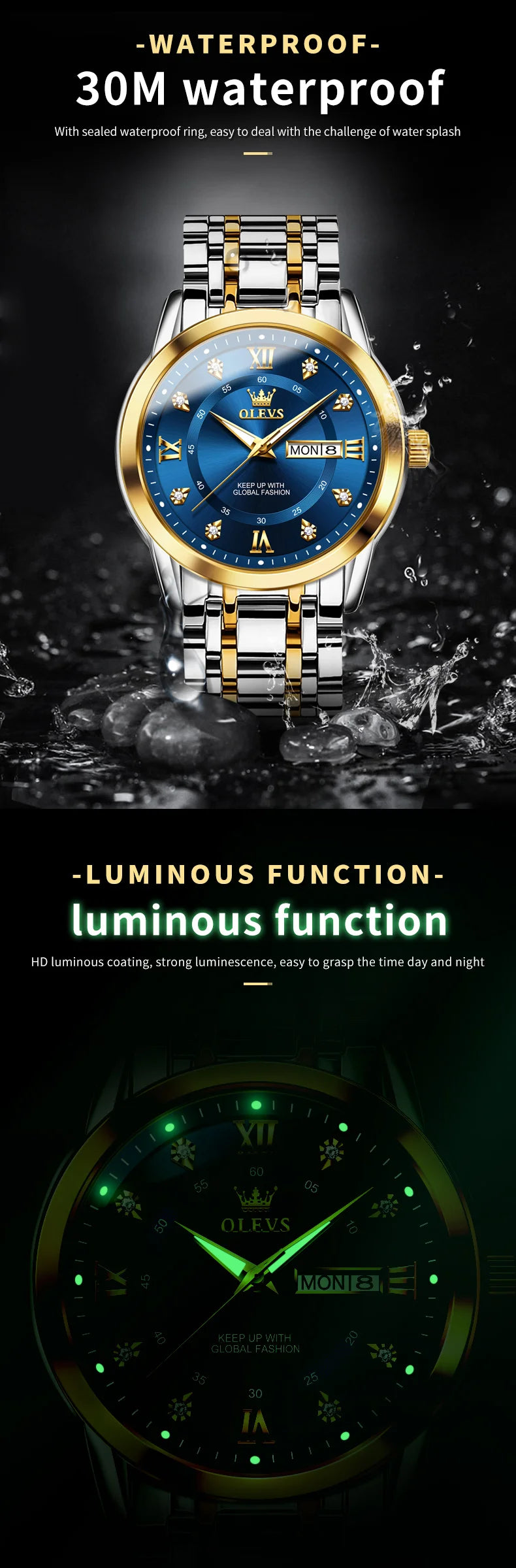 Men's Watch Original Fashion Brand Quartz Waterproof Watch