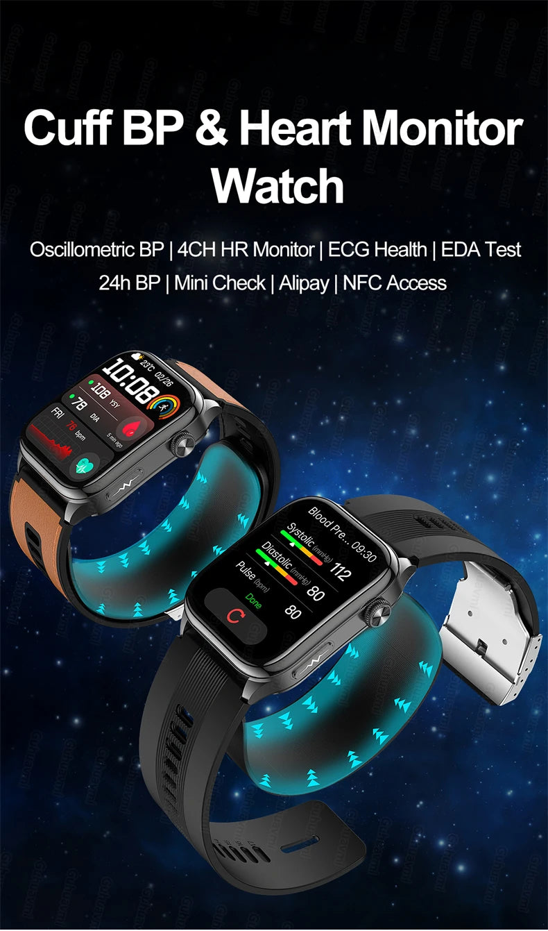 New Upgrade Air pump Smart Watch airbag Accurate Smartwatch