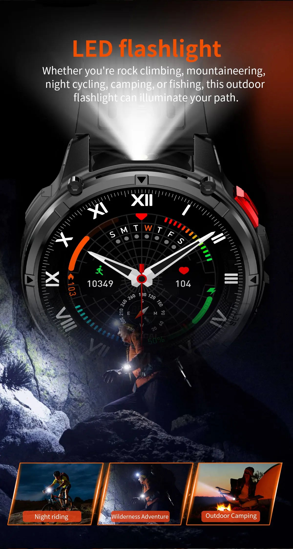 New T-Rex3 Pro 1100mAh Battery Smart Watch GPS Smartwatch