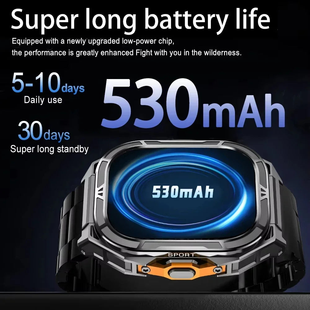 NEW TANK X5 Smartwatch 5ATM Waterproof GPS Dual-Frequency