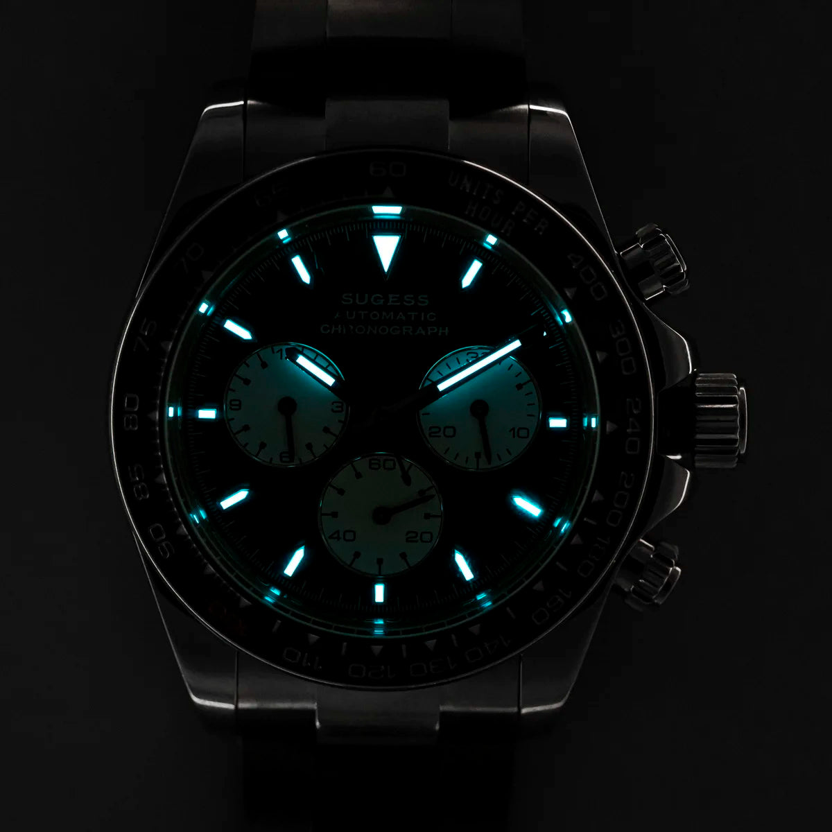 Diving Men Watch Panda Automatic Mechanical Chronograph