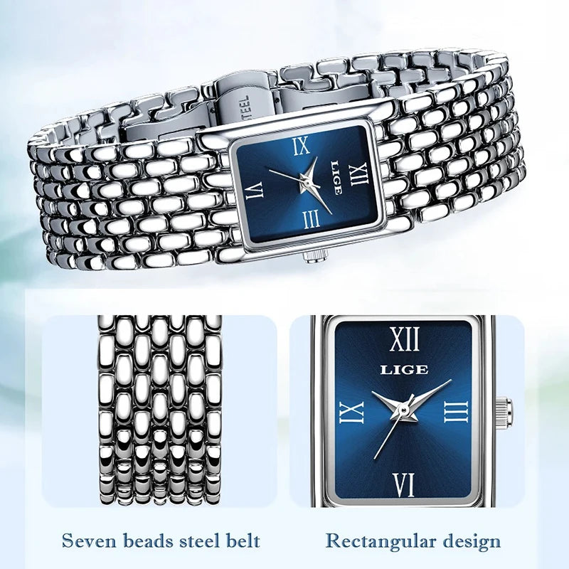 LIGE New Design Ladies Watch Fashion Quartz Wristwatch