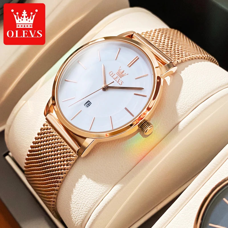 OLEVS Watches For Women Quartz Waterproof Watch Luxury