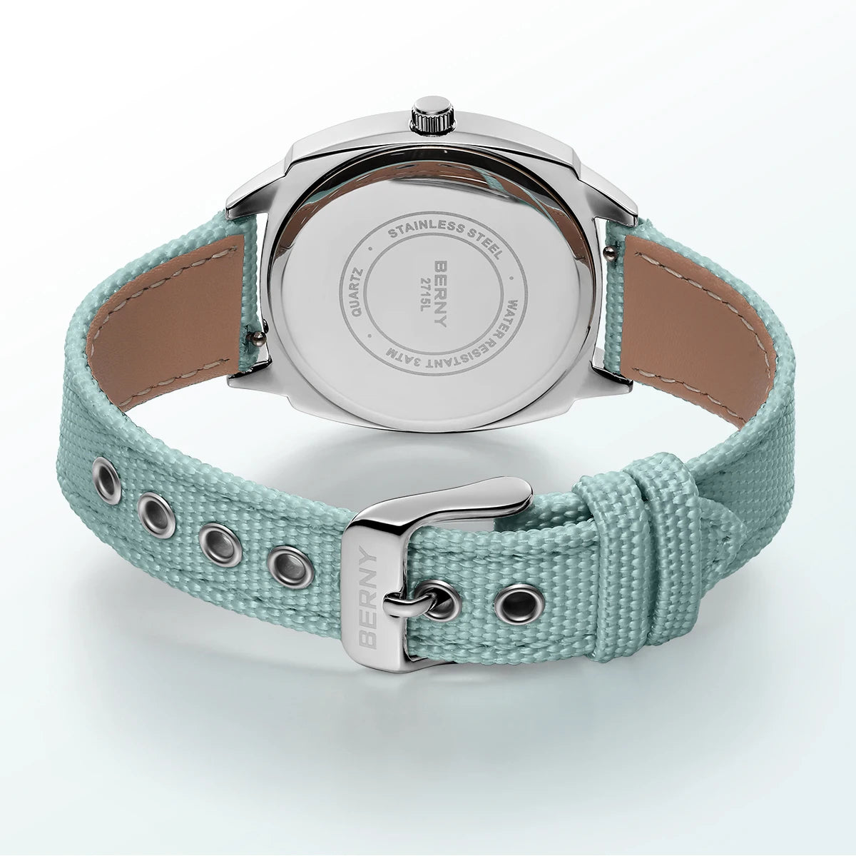 Ladies Railway Watch Canvas Women Wristwatch Quartz