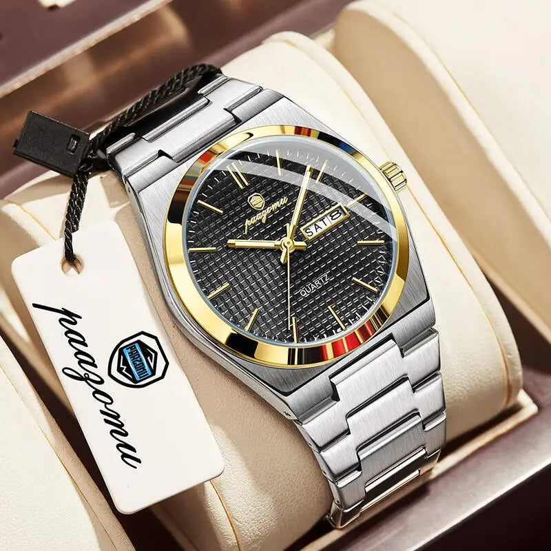 Original Luxury Men Clock Fashion Luminous Waterproof