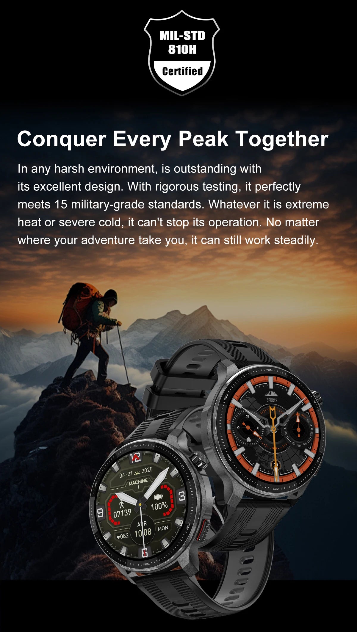 NEW 4G Memory GPS Offline Map Position Smart Watch Sports