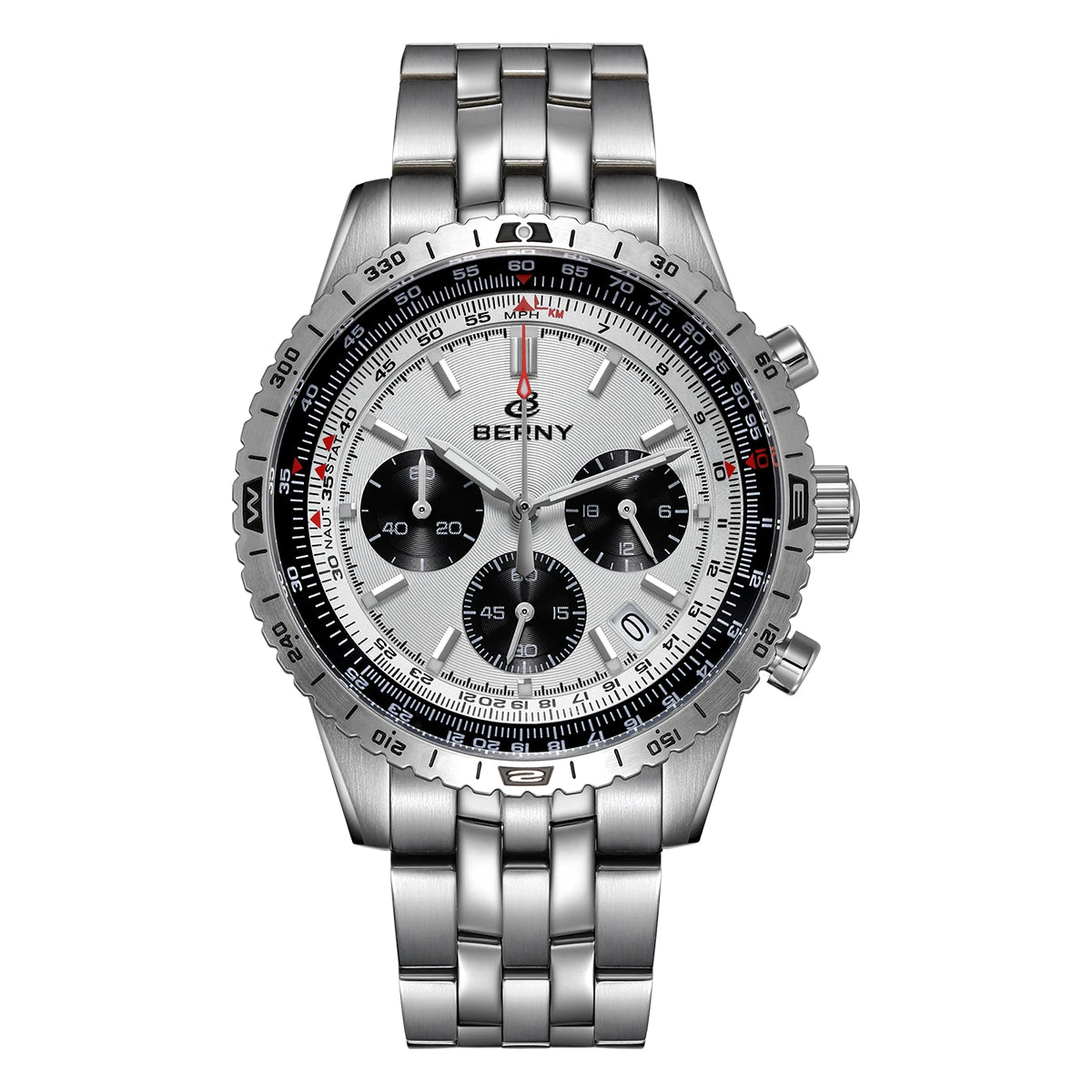 Chronograph Watches for Men Aviation Multifunction Quartz