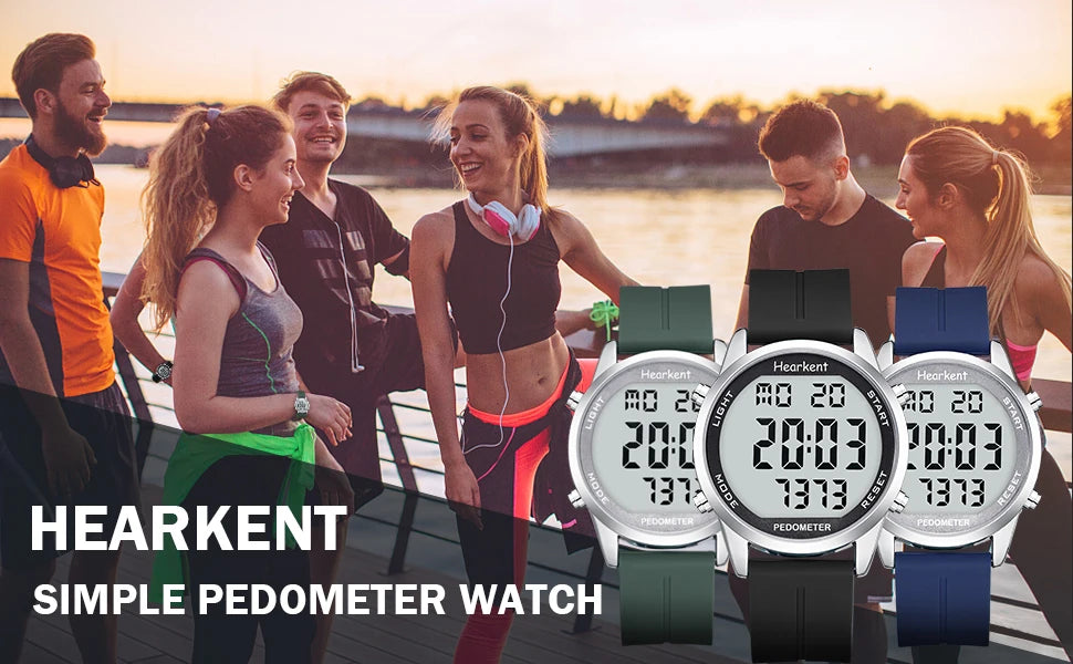 Pedometer Watch Men's Digital Watch No Bluetooth Sport Watches