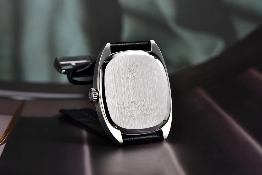 New Men's Watches Top Brand Luxury Oval Quartz Watch