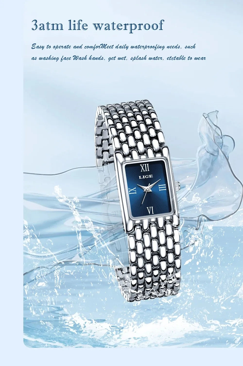 LIGE New Design Ladies Watch Fashion Quartz Wristwatch