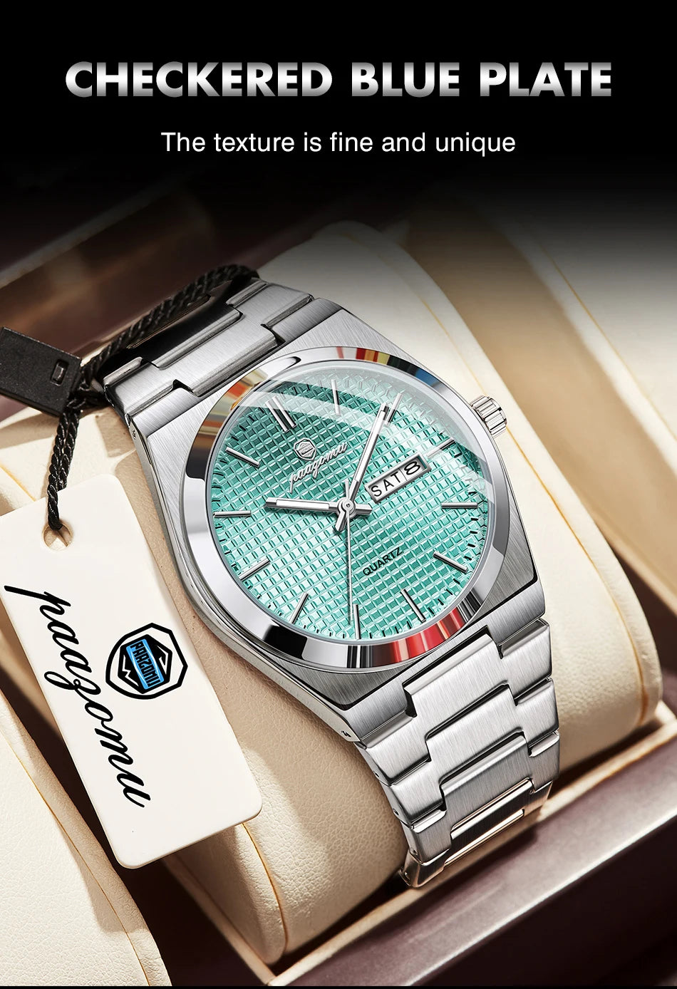 Original Luxury Men Clock Fashion Luminous Waterproof