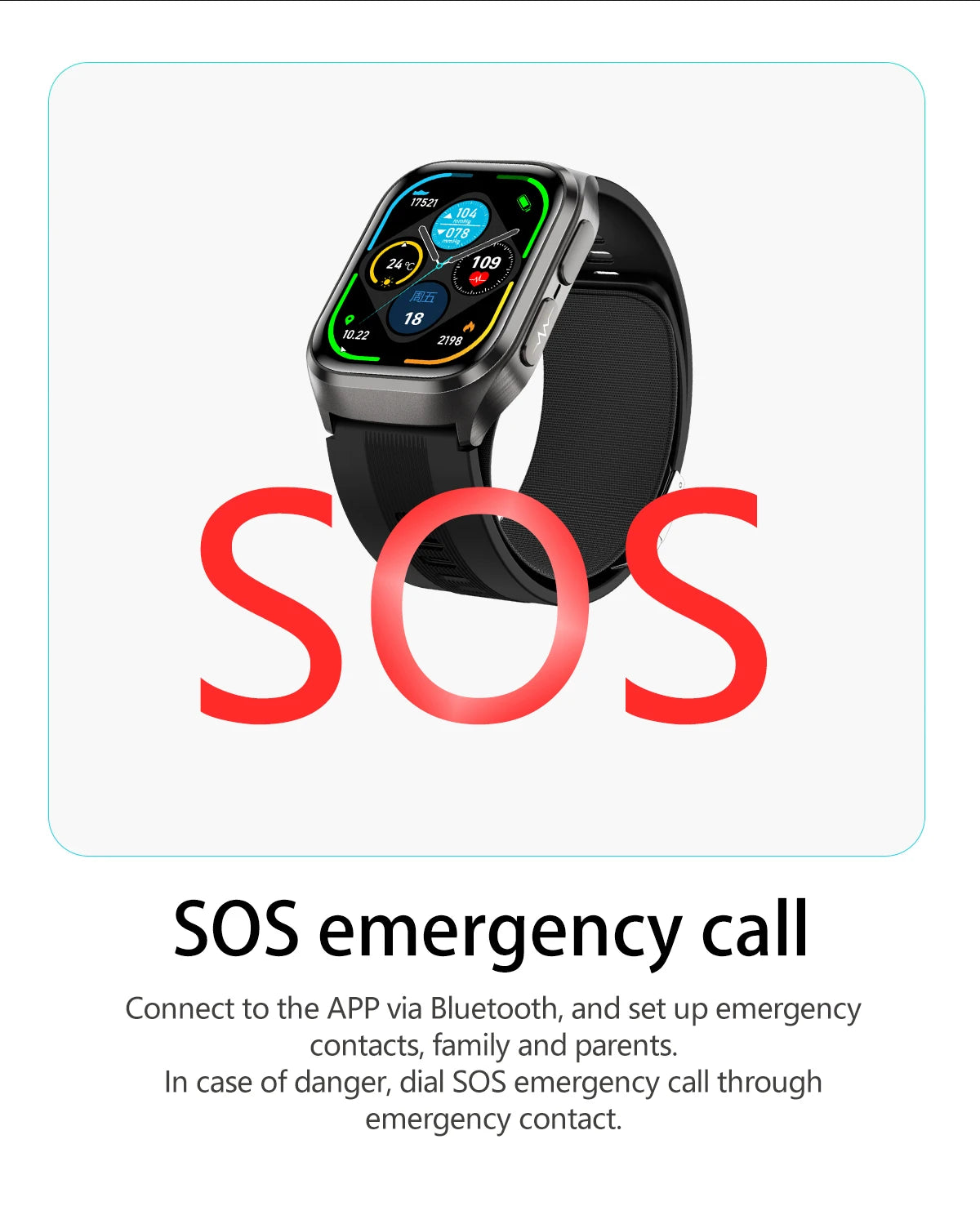 New Airbag Smart Watch Men AI Diagnosis Accurate Blood Pressure